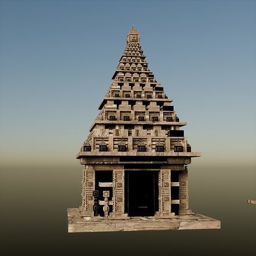 Temple Asset Pack  3D model Low-poly 3D model 5
