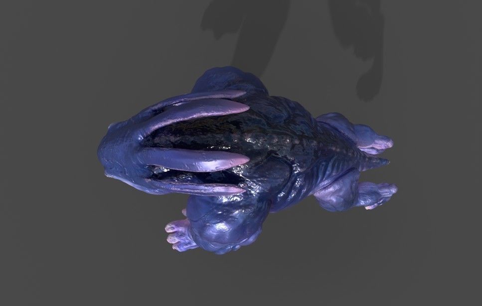 Shark Creature 3D print model_2