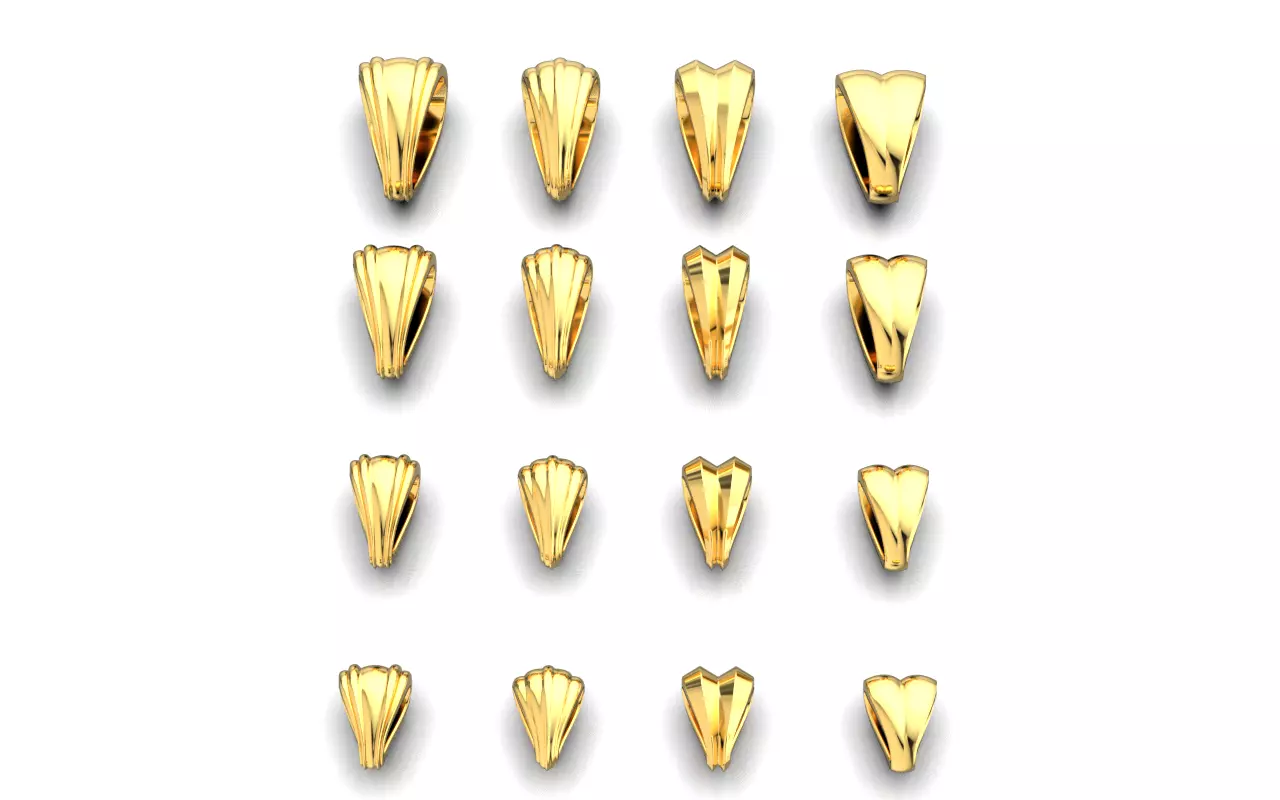 Pendant bails  3D print model_0