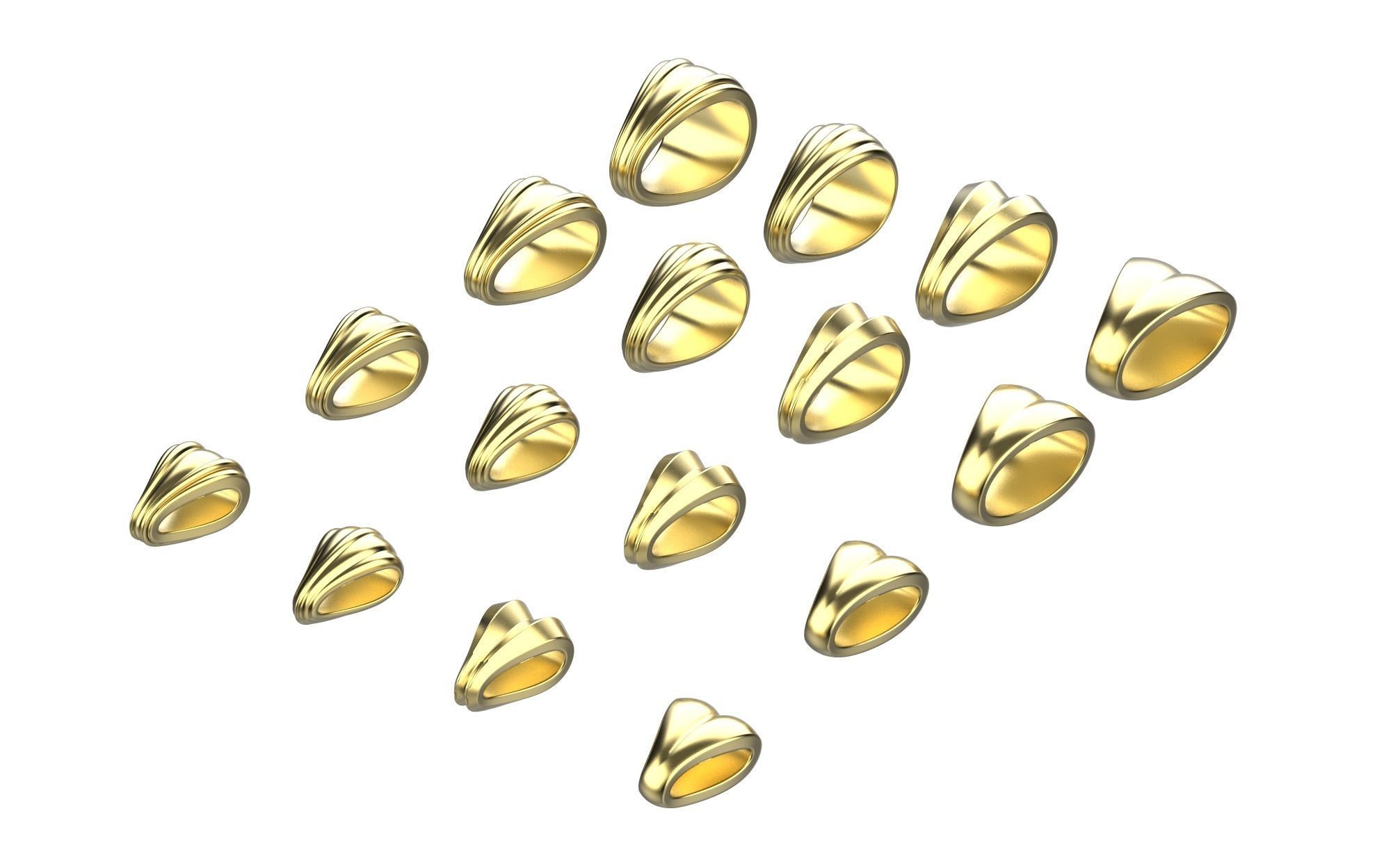 Pendant bails  3D print model_1