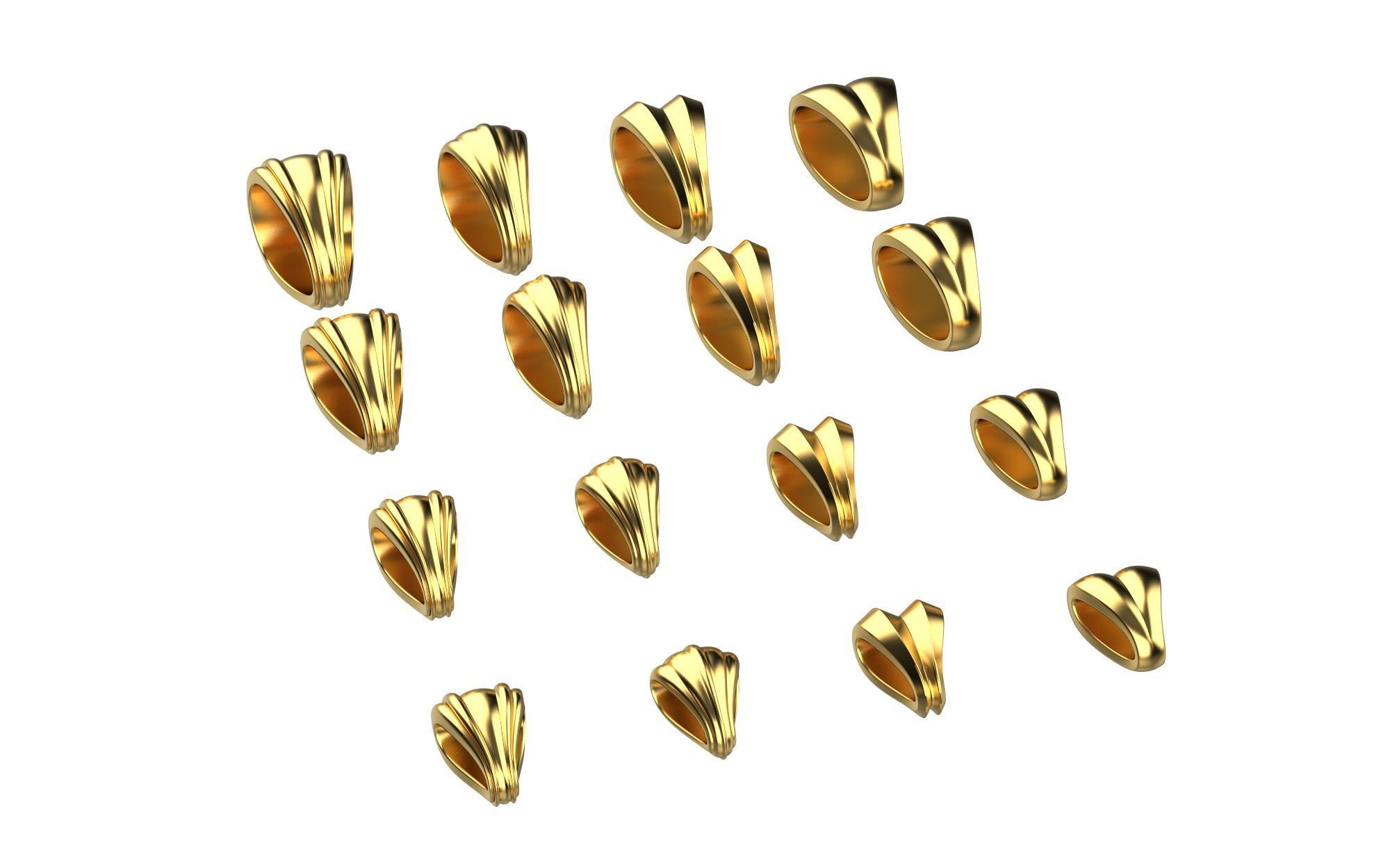 Pendant bails  3D print model_2