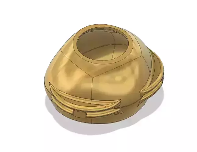 Small flask for ocular prosthesis 3D print model