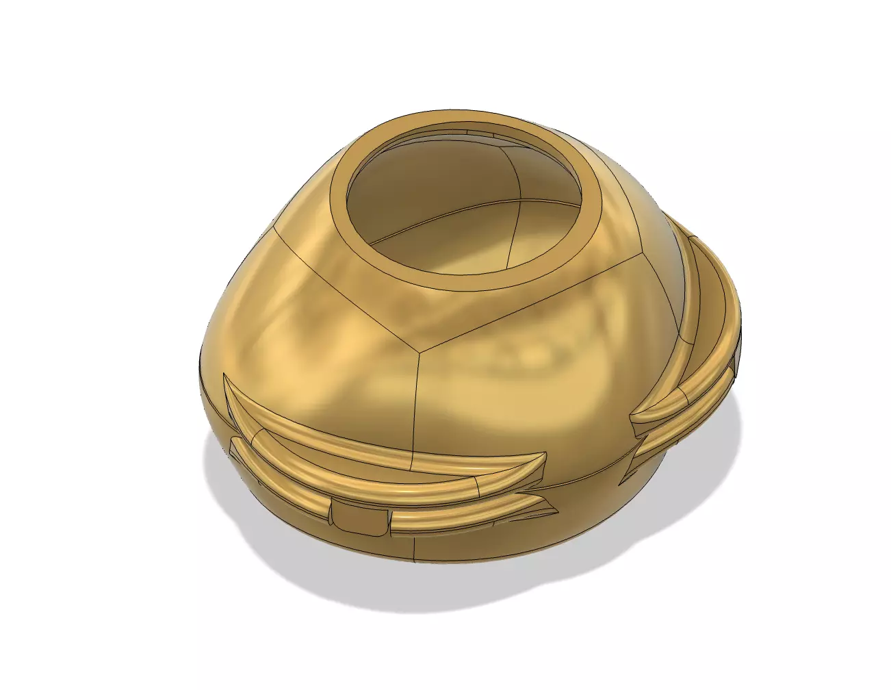 Small flask for ocular prosthesis 3D print model_0