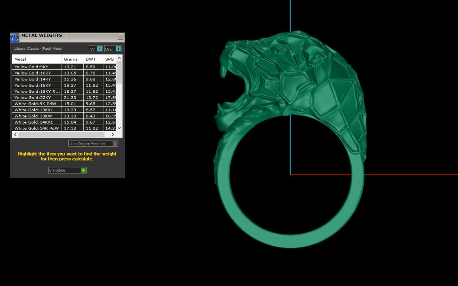 jaguar ks new own designs rings 3D print model_3