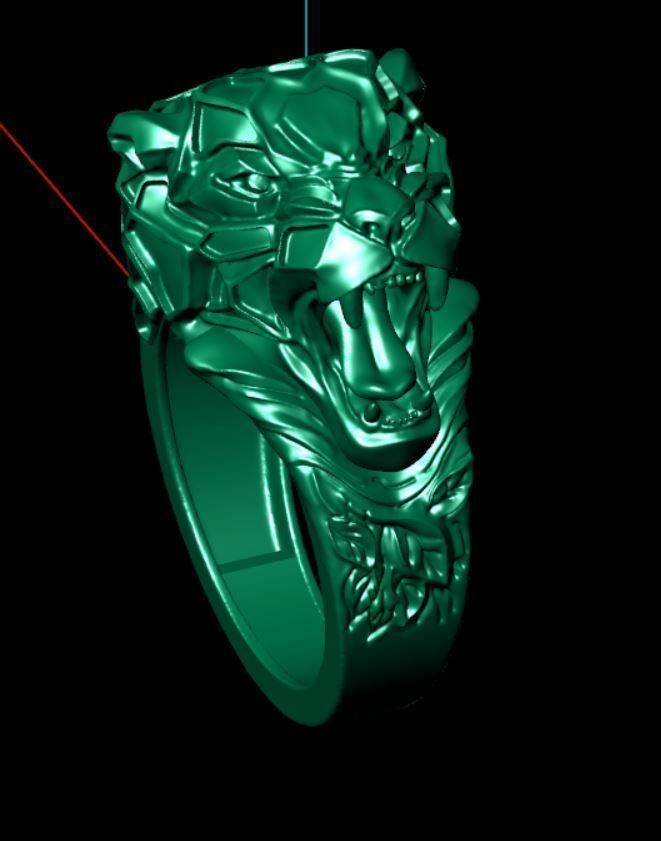 jaguar ks new own designs rings 3D print model_6