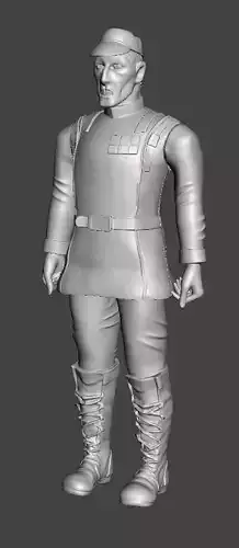 STL File 3D Ewoks Admiral Kazz 3D print model 3D print model