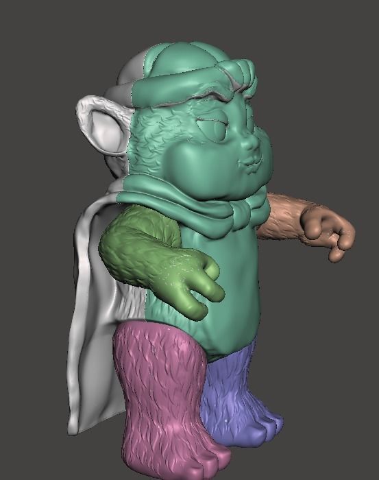 STL File 3D Ewoks Asha 3D print model 3D print model  3D print model_6