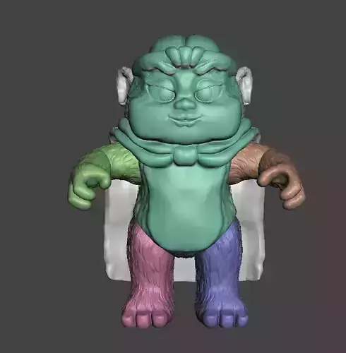 STL File 3D Ewoks Asha 3D print model 3D print model 