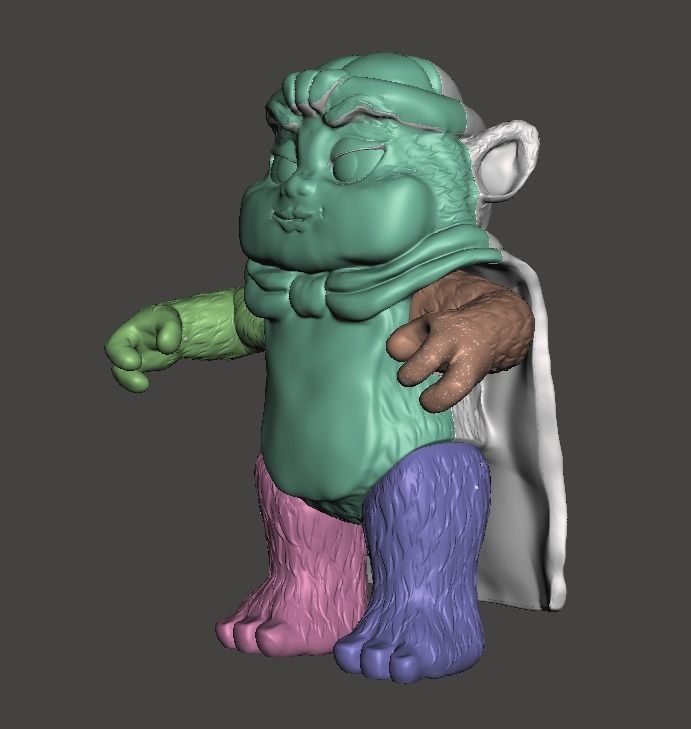 STL File 3D Ewoks Asha 3D print model 3D print model  3D print model_1