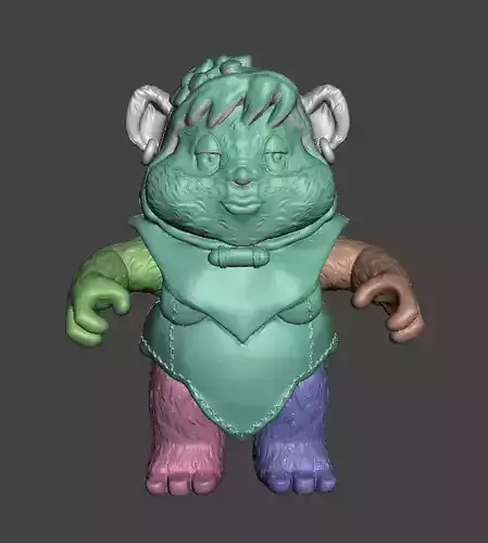 STL File 3D Ewoks Aunt Bozzie 3D print model 3D print model 