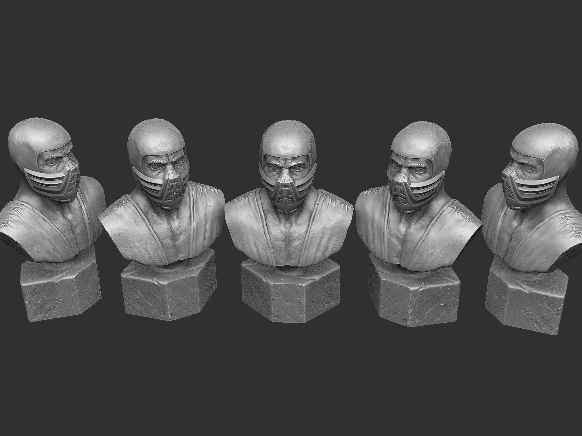 SUB-ZERO 1995 BUST for 3d printing STL 3D print model_15