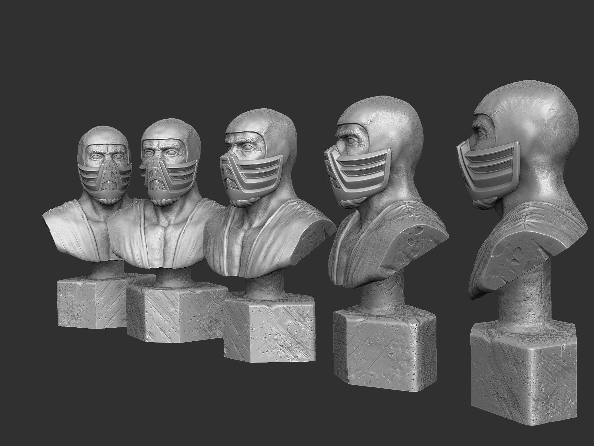 SUB-ZERO 1995 BUST for 3d printing STL 3D print model_13