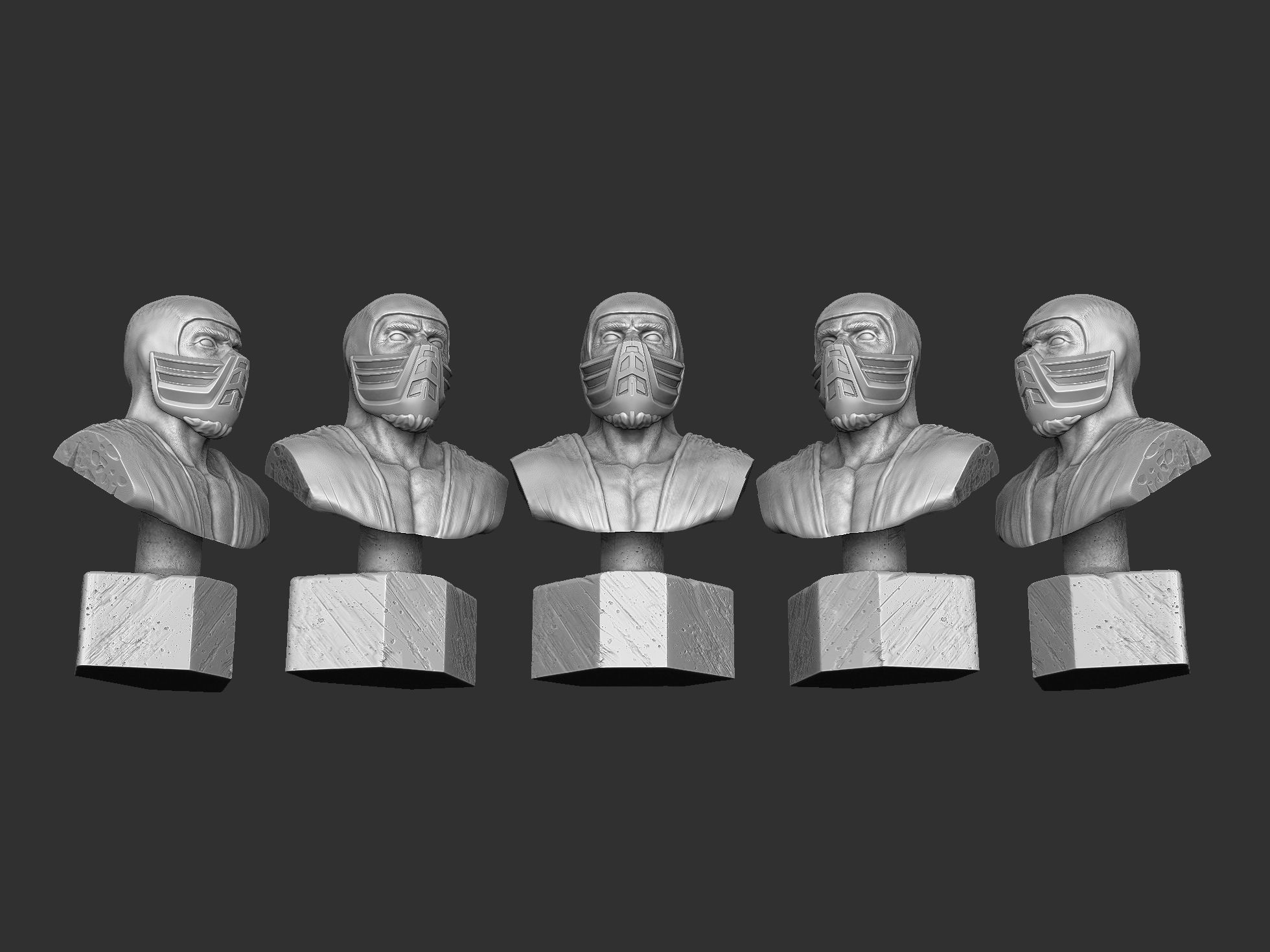 SUB-ZERO 1995 BUST for 3d printing STL 3D print model_12