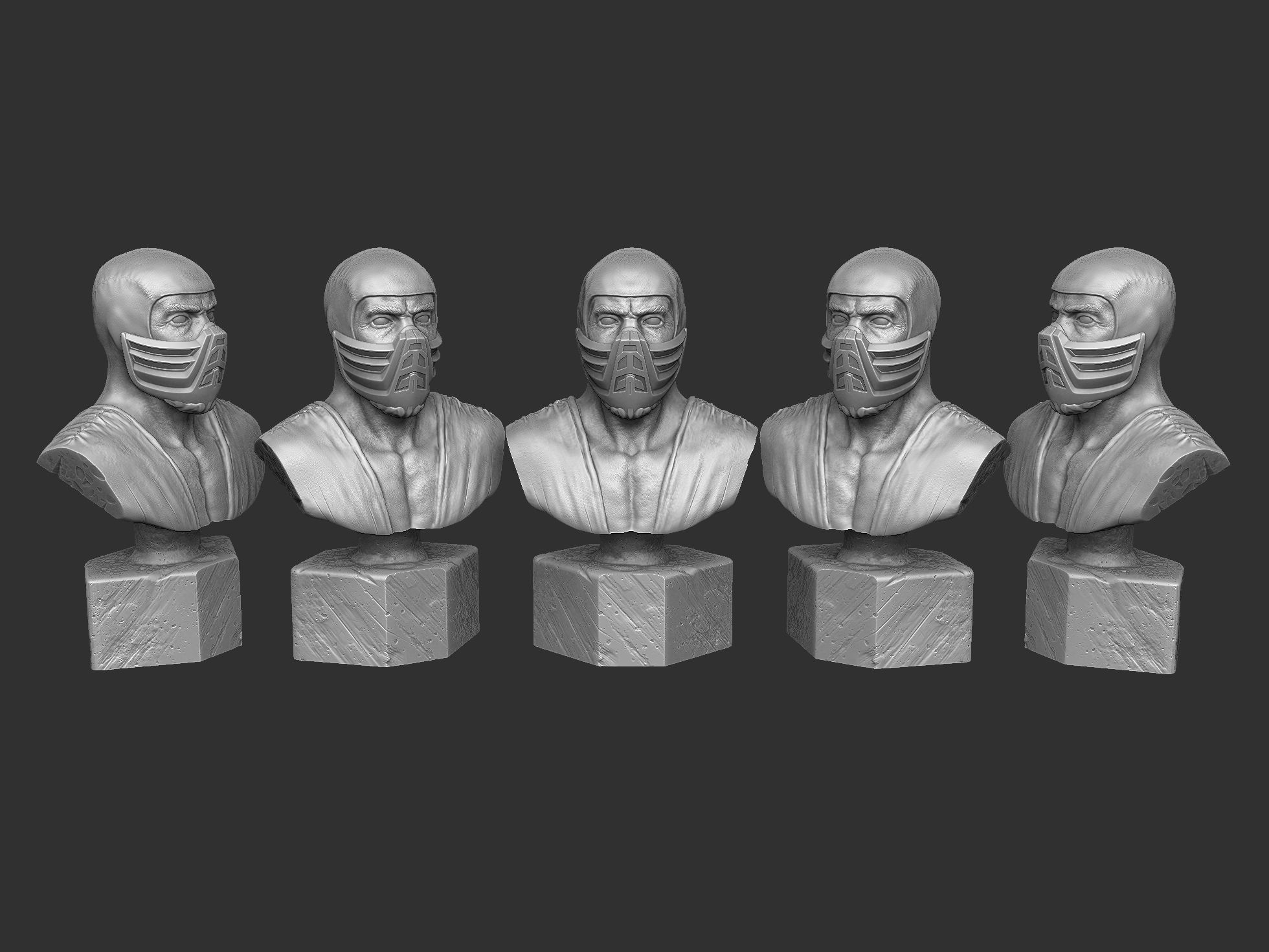 SUB-ZERO 1995 BUST for 3d printing STL 3D print model_11