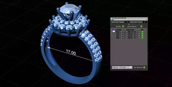 Women Ring 3D print model