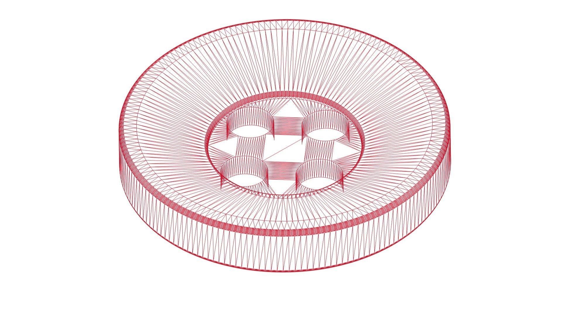 Button no5 Free 3D print model_1