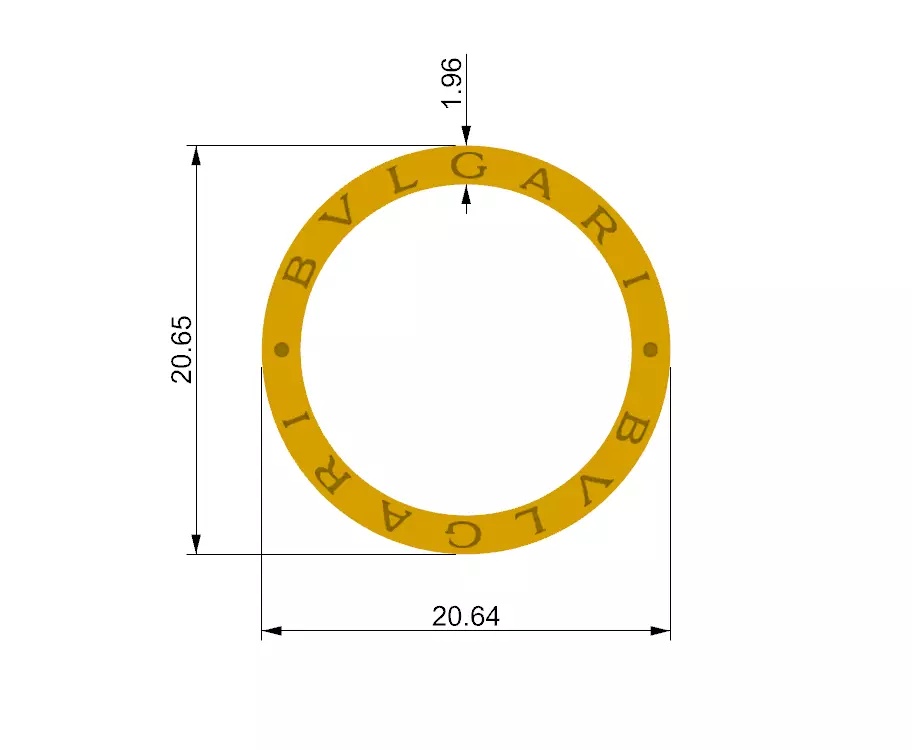 Bvlgari hoops Argollas Bvlgari SM 3D print model_0