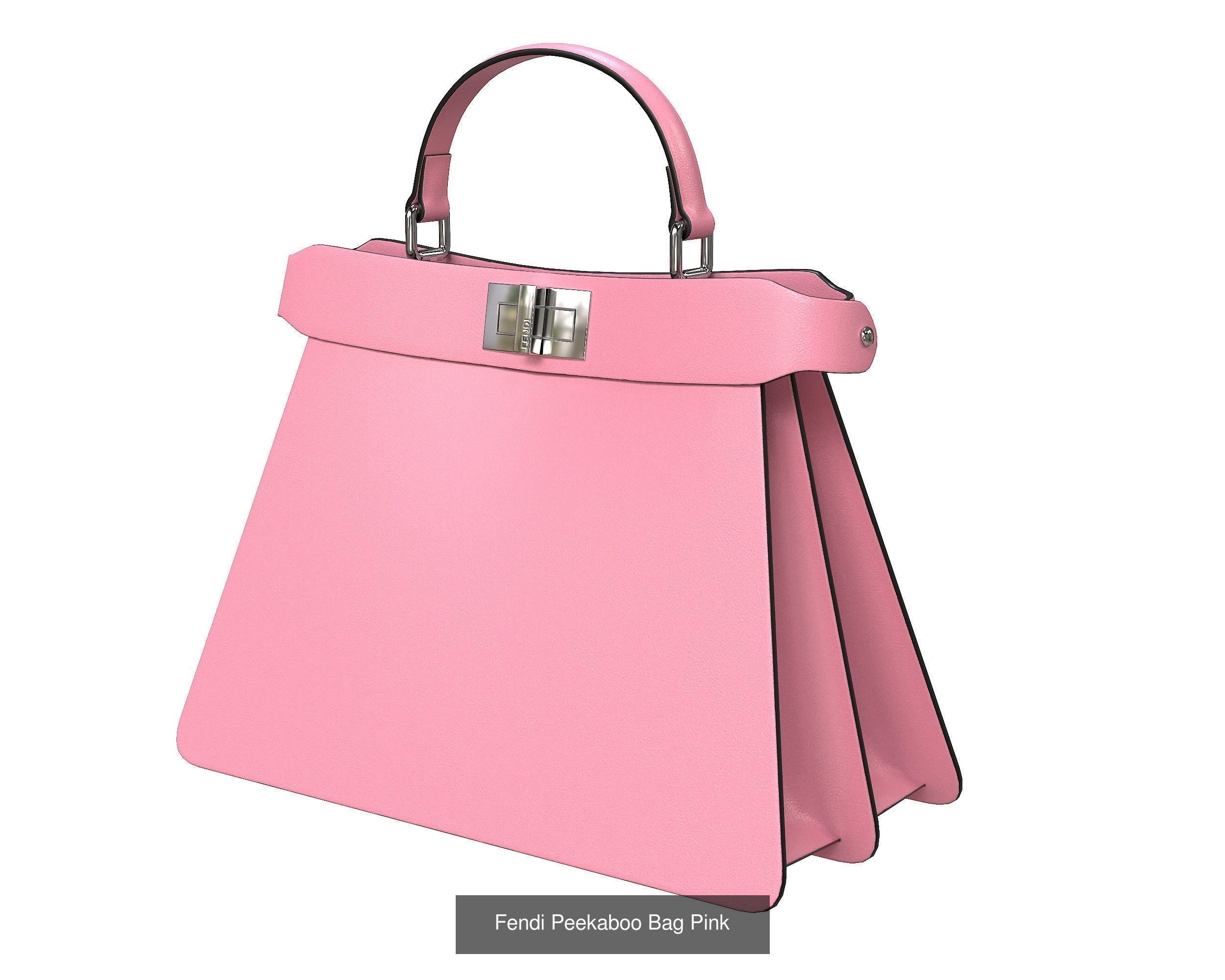 Fendi Peekaboo Bag 3D Model Collection_5