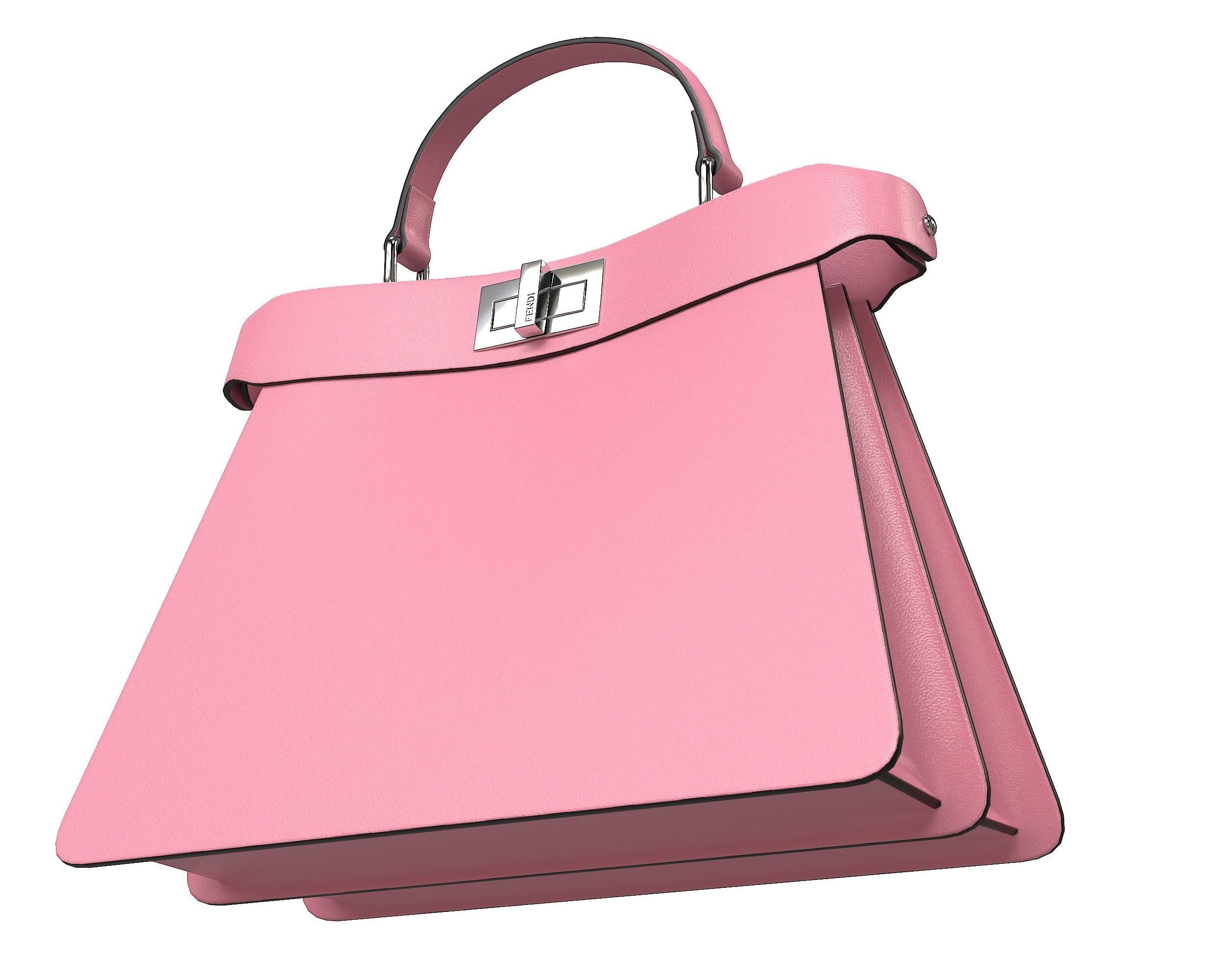 Fendi Peekaboo Bag 3D Model Collection_12