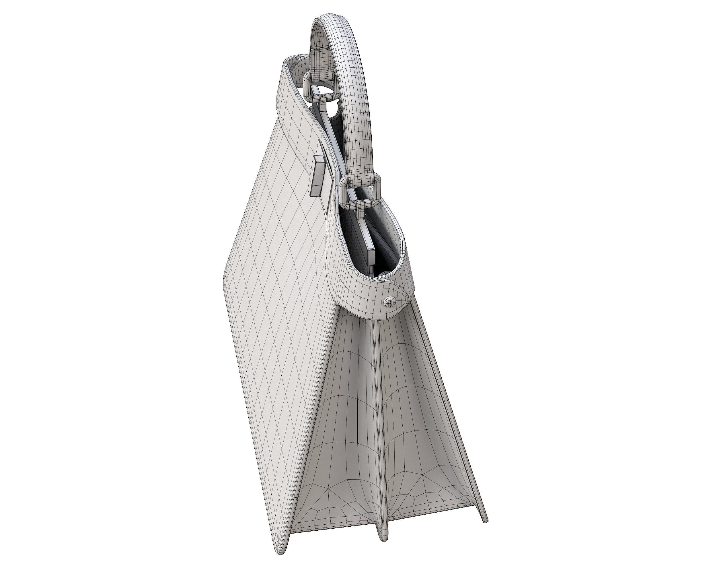 Fendi Peekaboo Bag 3D Model Collection_10