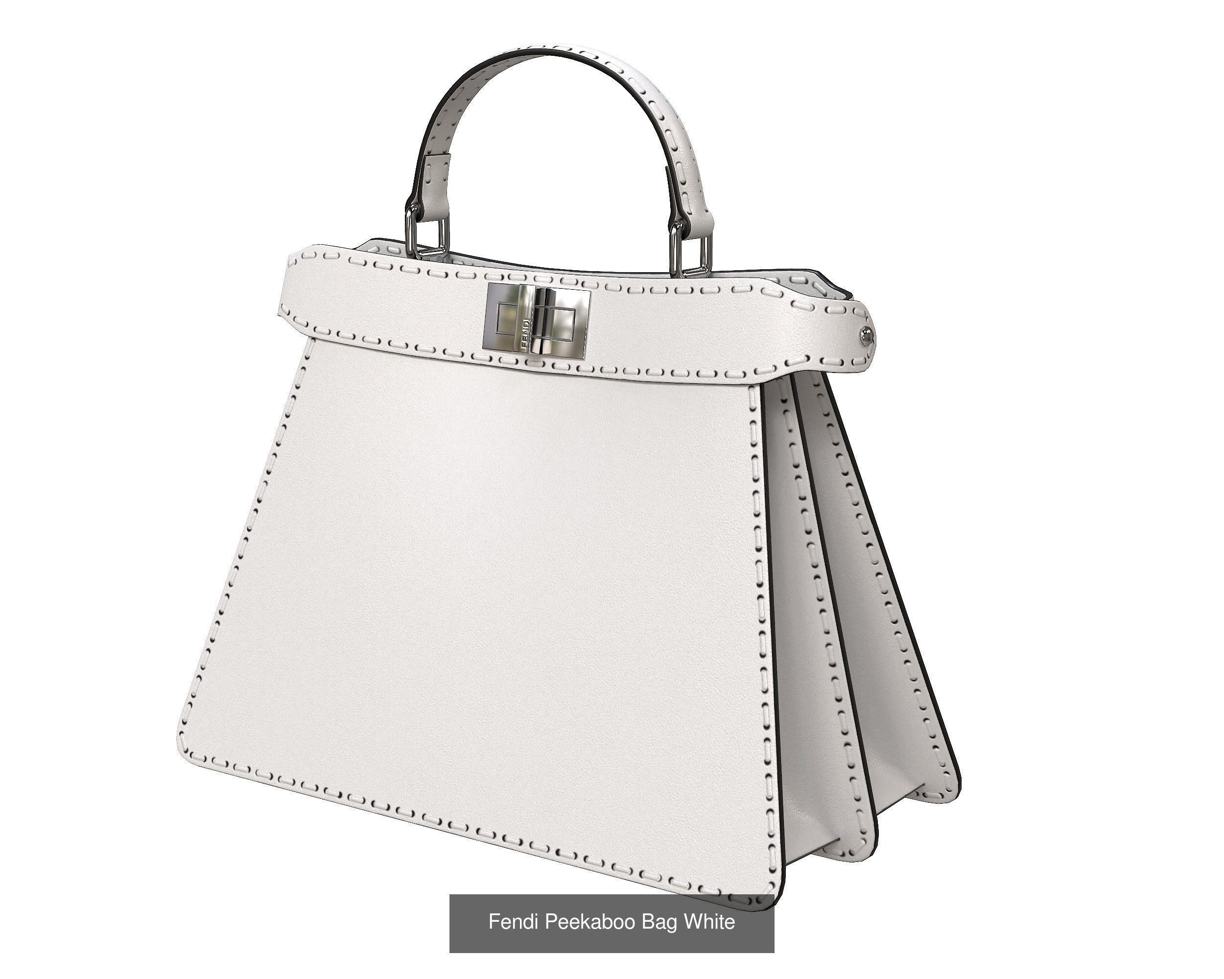 Fendi Peekaboo Bag 3D Model Collection_6