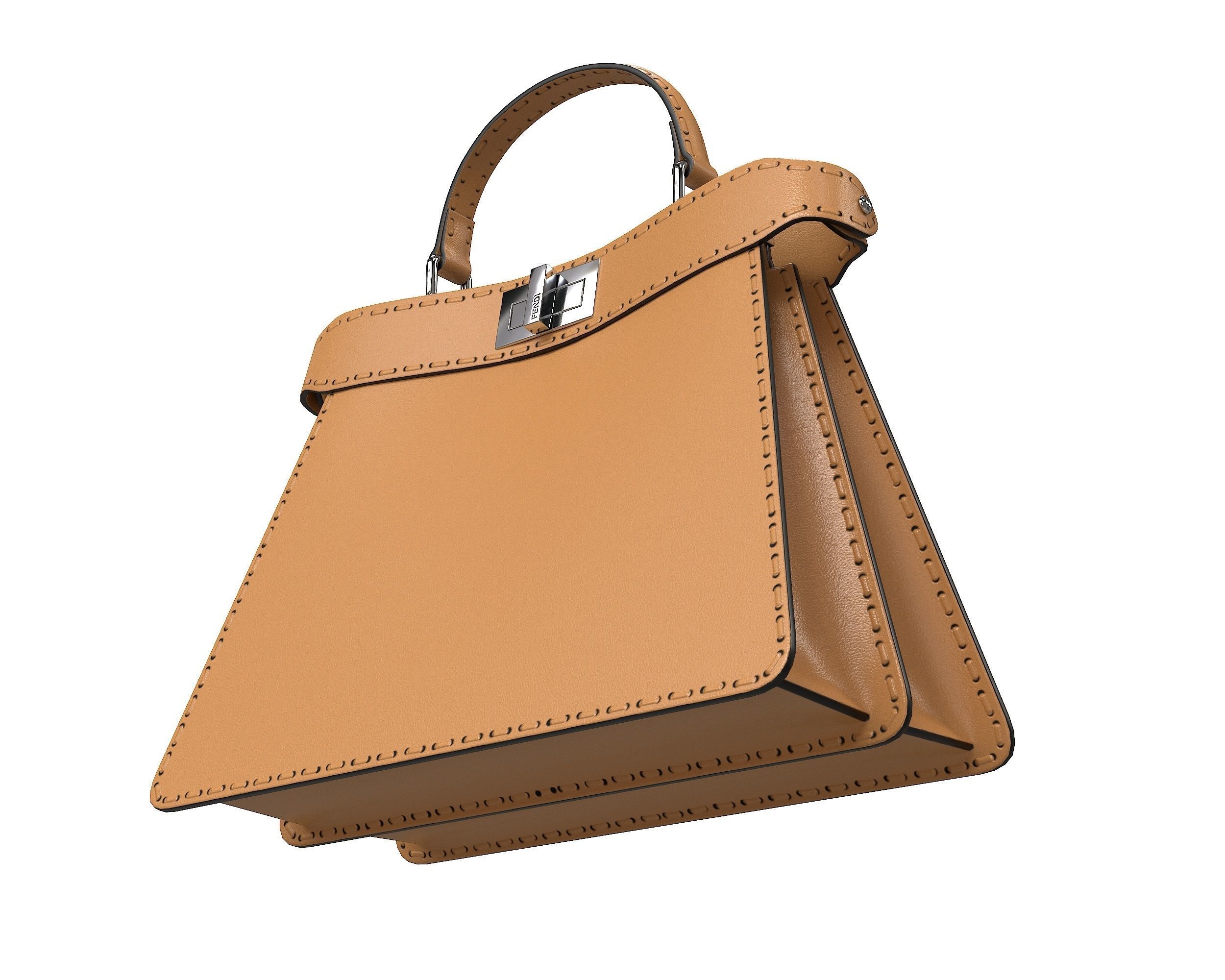 Fendi Peekaboo Bag 3D Model Collection_14