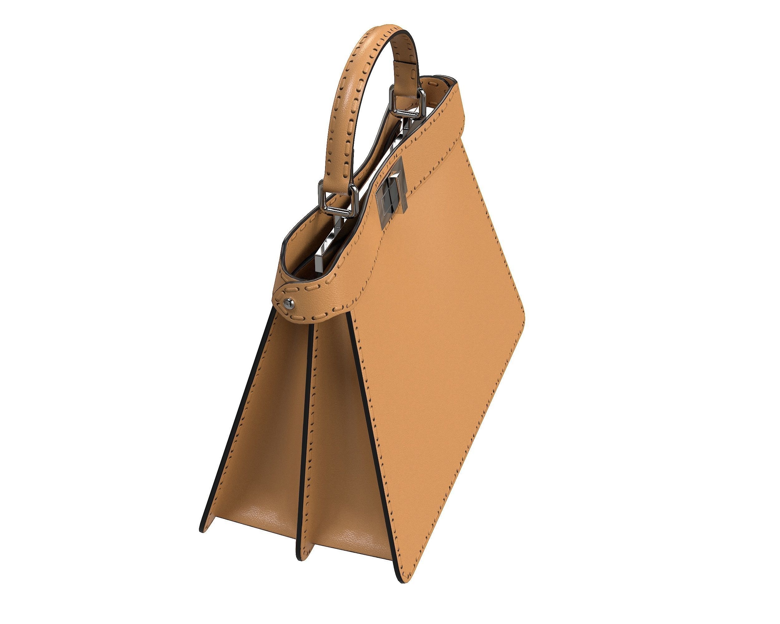 Fendi Peekaboo Bag 3D Model Collection_15