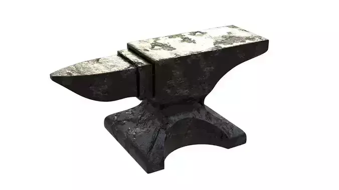 Rusty anvil old realictic