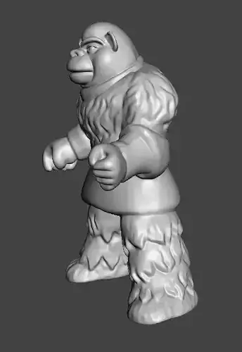 Miniature Designed STL File Snow Man of Hoot MT for 3D Printing 