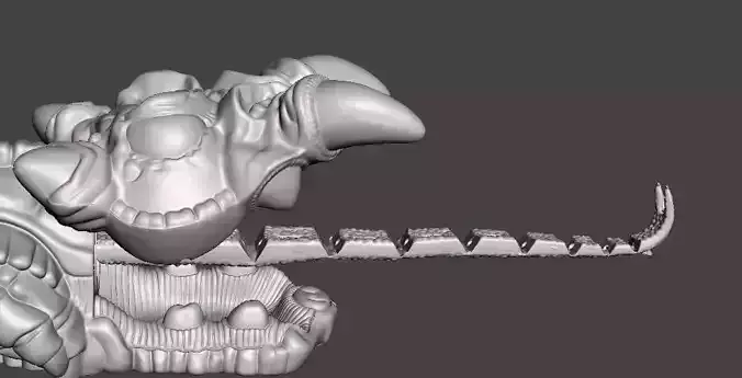 Thundercats Tongue A Saurs STL File Snarf Figure for 3D Printing 3D print model