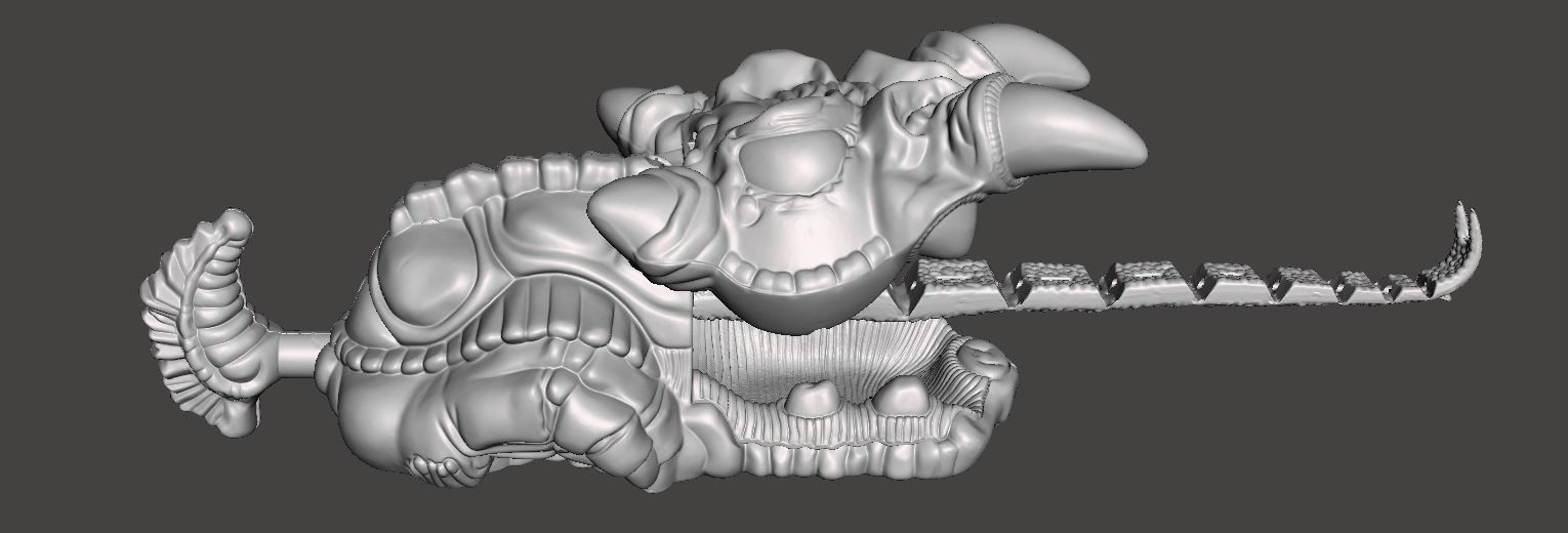 Thundercats Tongue A Saurs STL File Snarf Figure for 3D Printing 3D print model_1