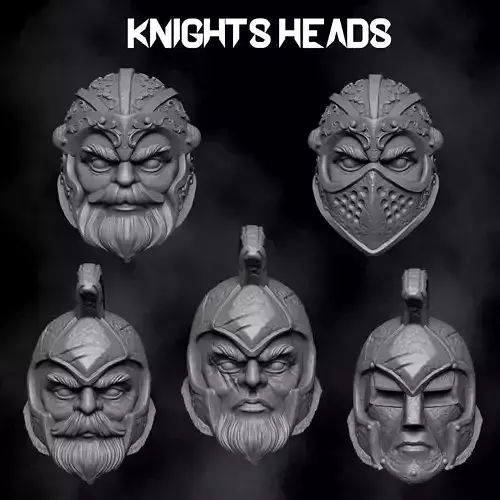 Knight Heads Set Mythic Legions