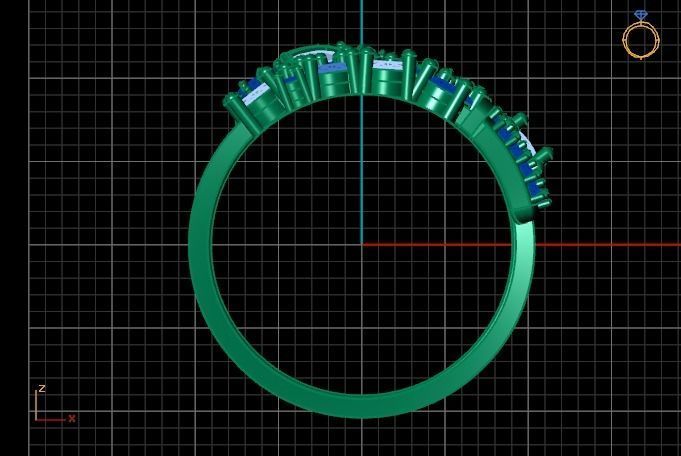 snake ring 3D print model_8