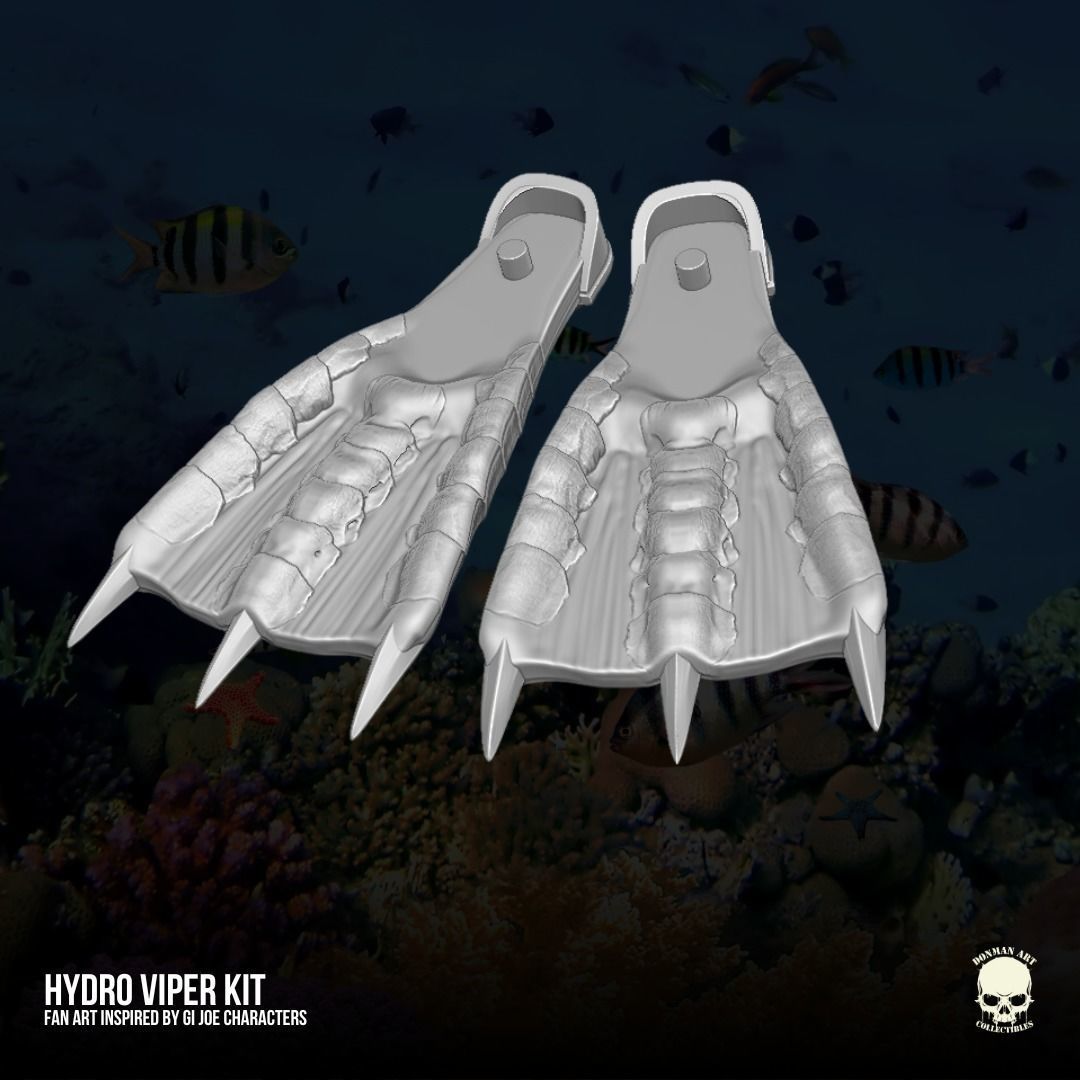 Hydro viper Fan Art Kit 3D printable File For Action Figures 3D print model_13