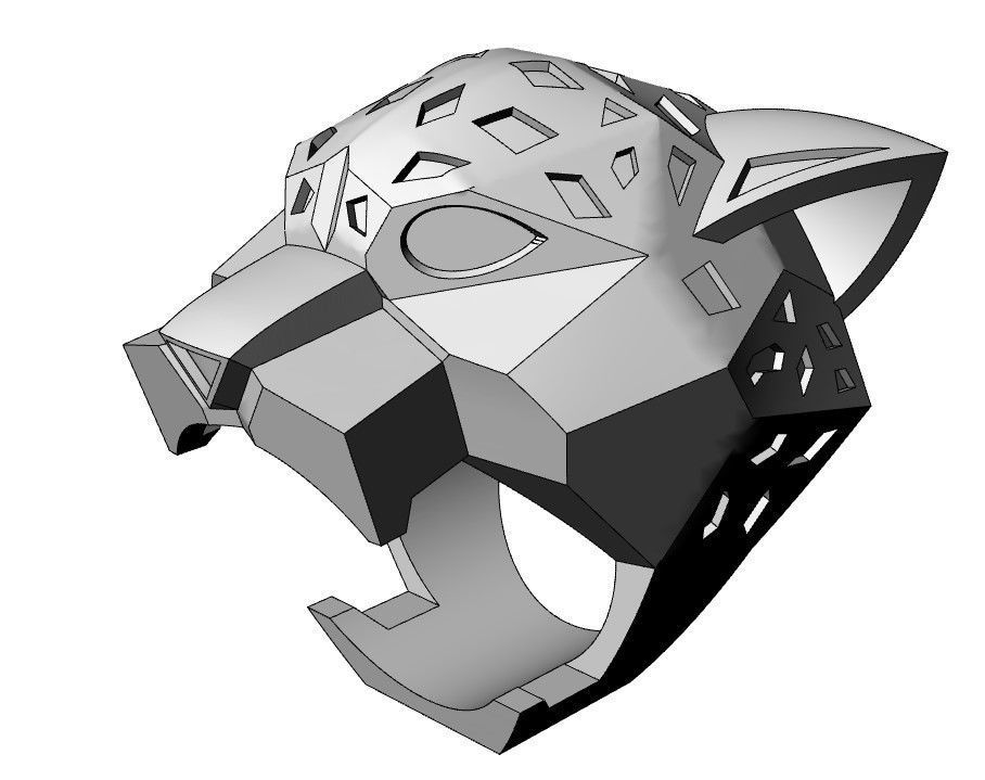 Tiger Ring SIZE 18 3D print model_2