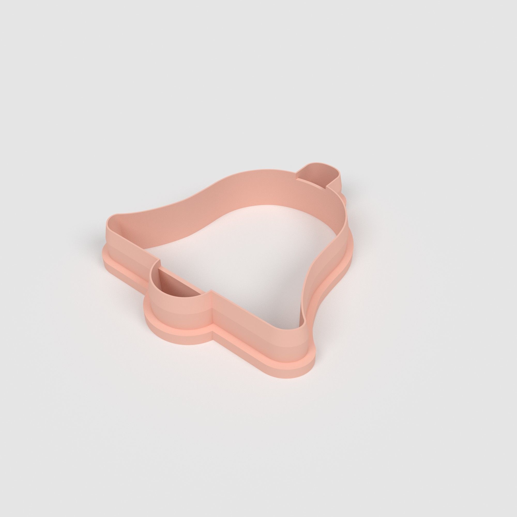 Bell Christmas - Cookie Cutter Clay - Many Size 3D print model_1