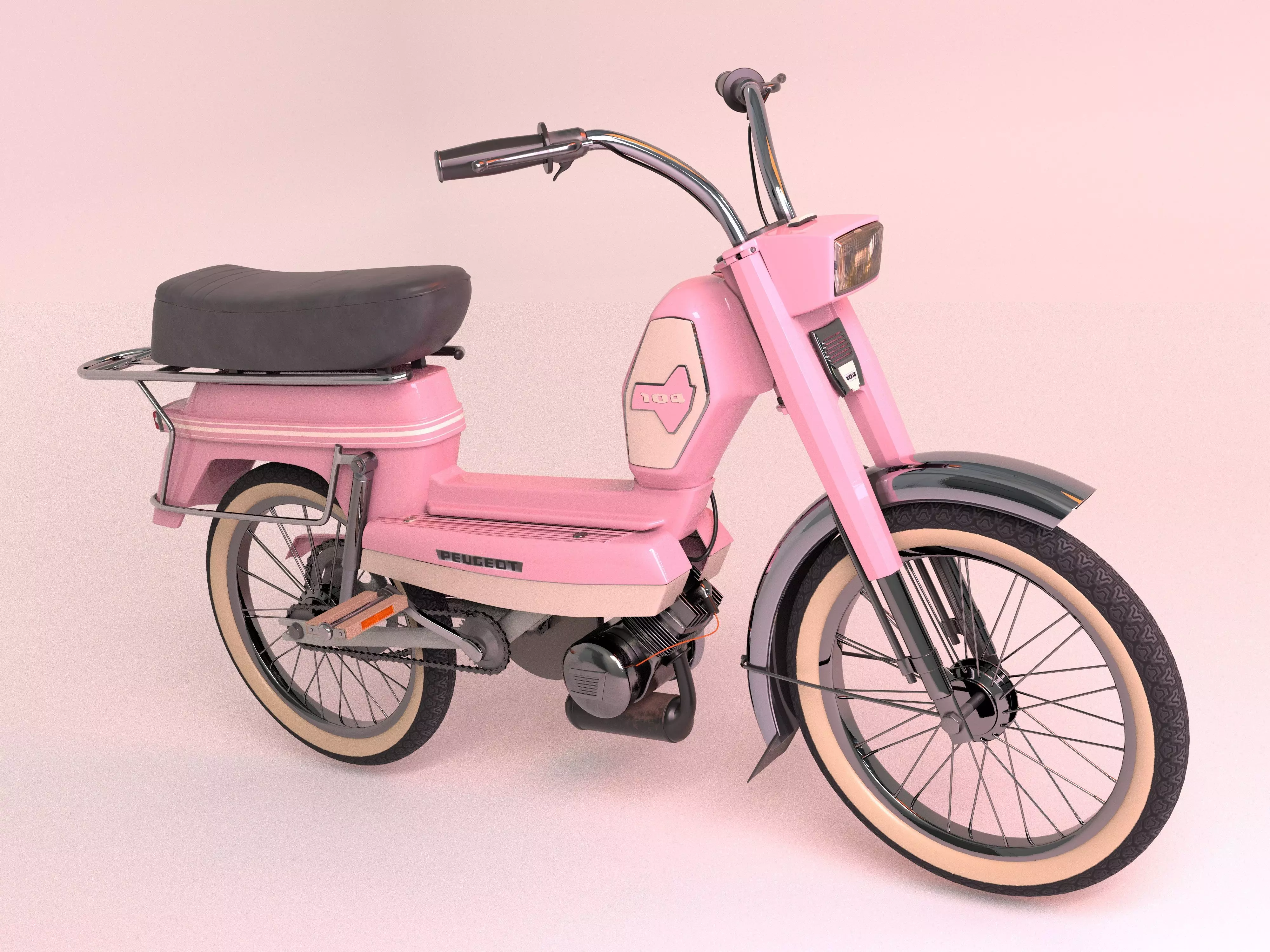 Peugeot 104 from 1970 3D model