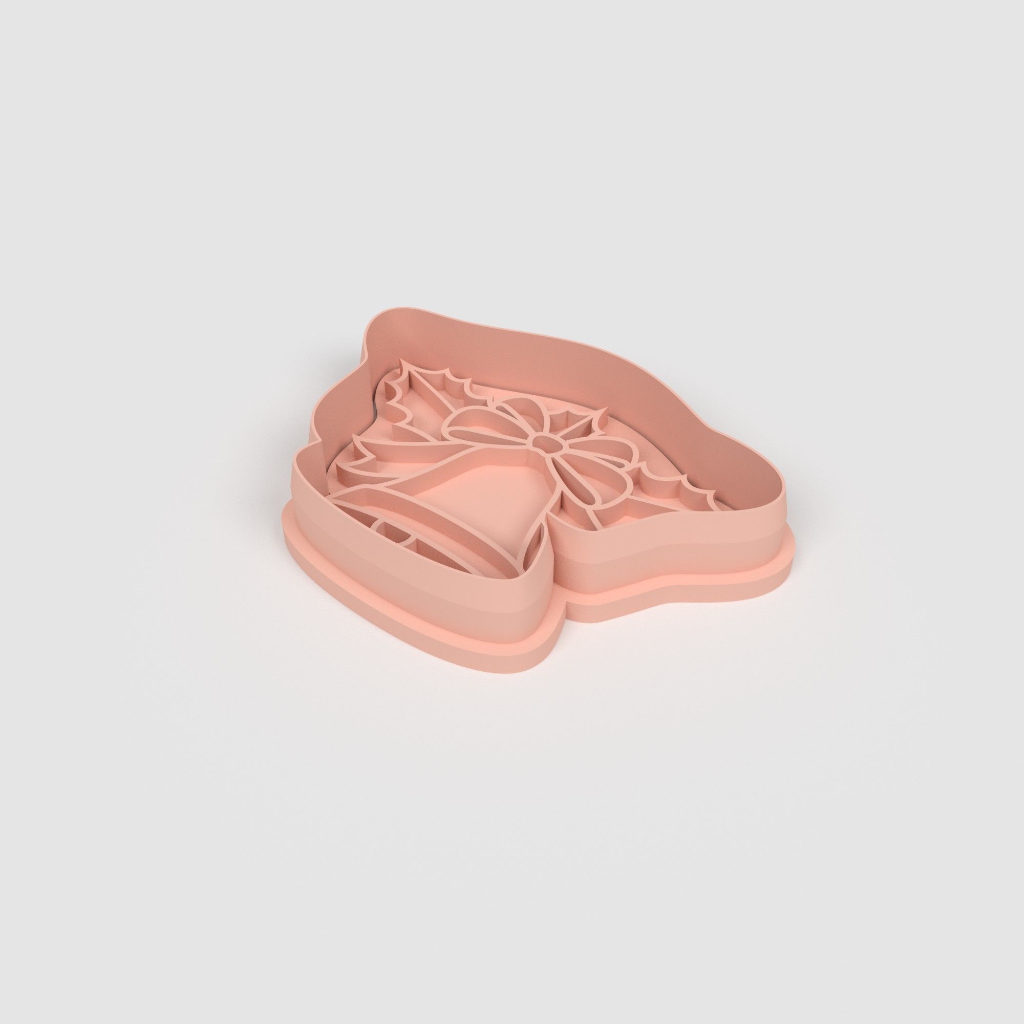 Bell Detail Christmas - Cookie Cutter Clay - Many Size 3D print model_1