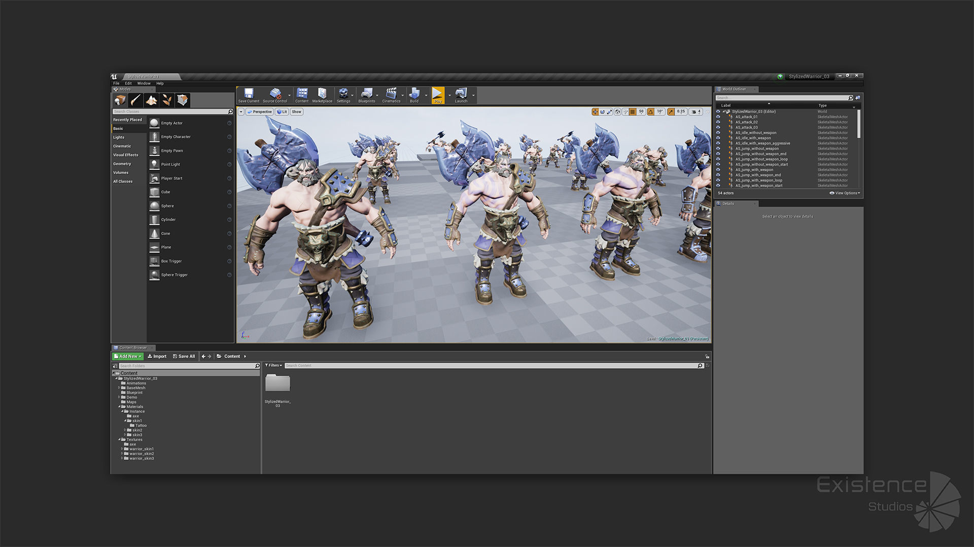 Stylized Warrior 03 - Fantasy Characters - Axe Heroes - 32 Low-poly 3D model_17