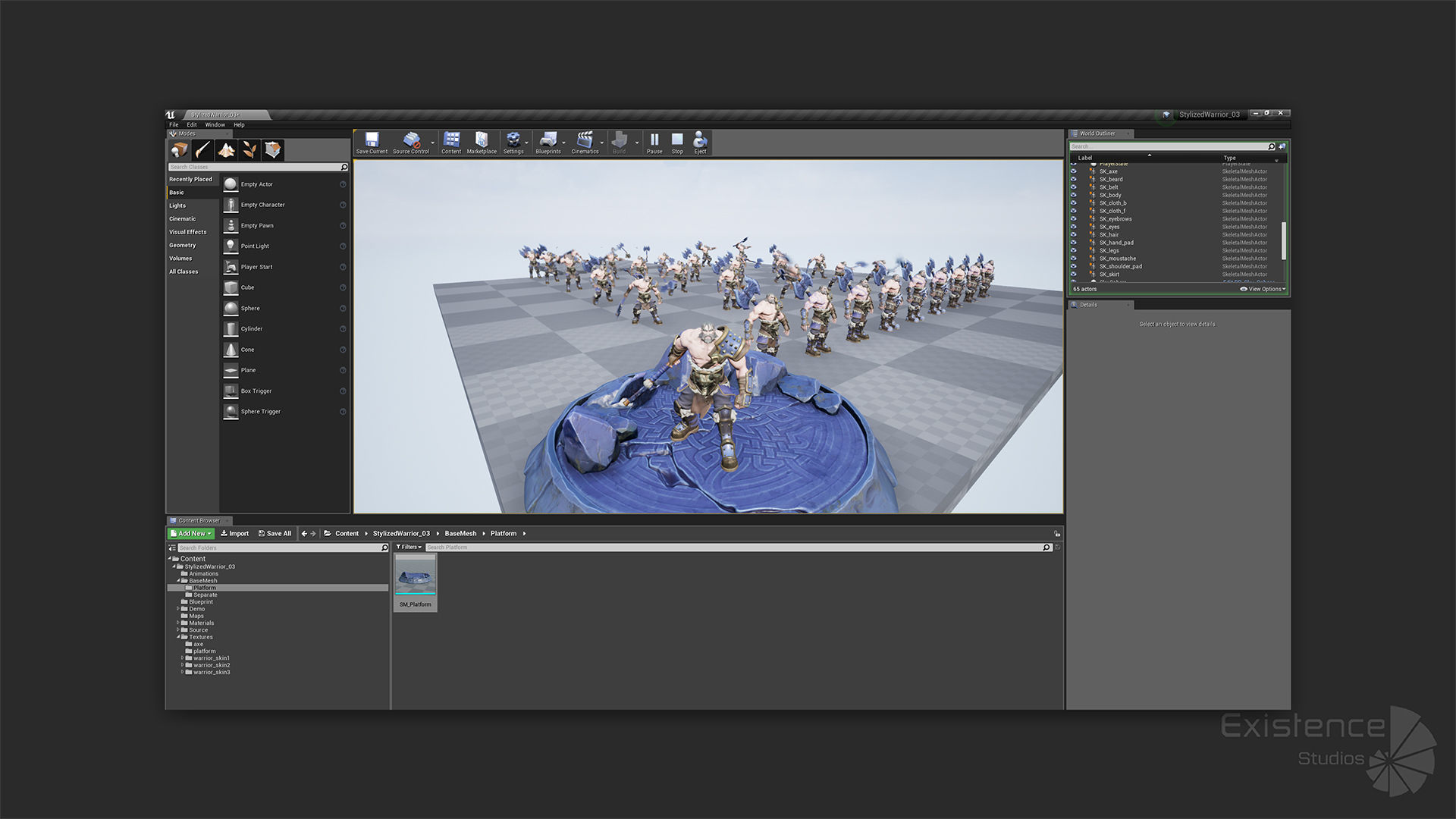 Stylized Warrior 03 - Fantasy Characters - Axe Heroes - 32 Low-poly 3D model_16