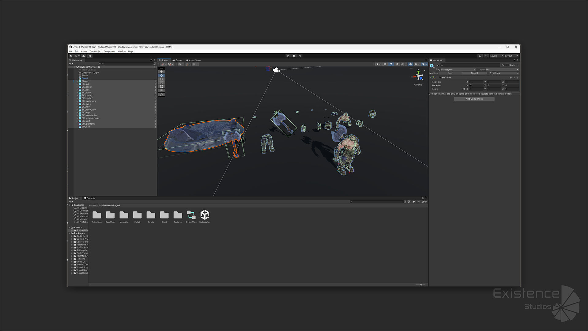 Stylized Warrior 03 - Fantasy Characters - Axe Heroes - 32 Low-poly 3D model_31