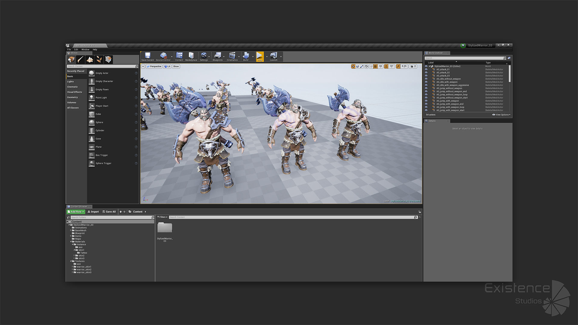 Stylized Warrior 03 - Fantasy Characters - Axe Heroes - 32 Low-poly 3D model_18