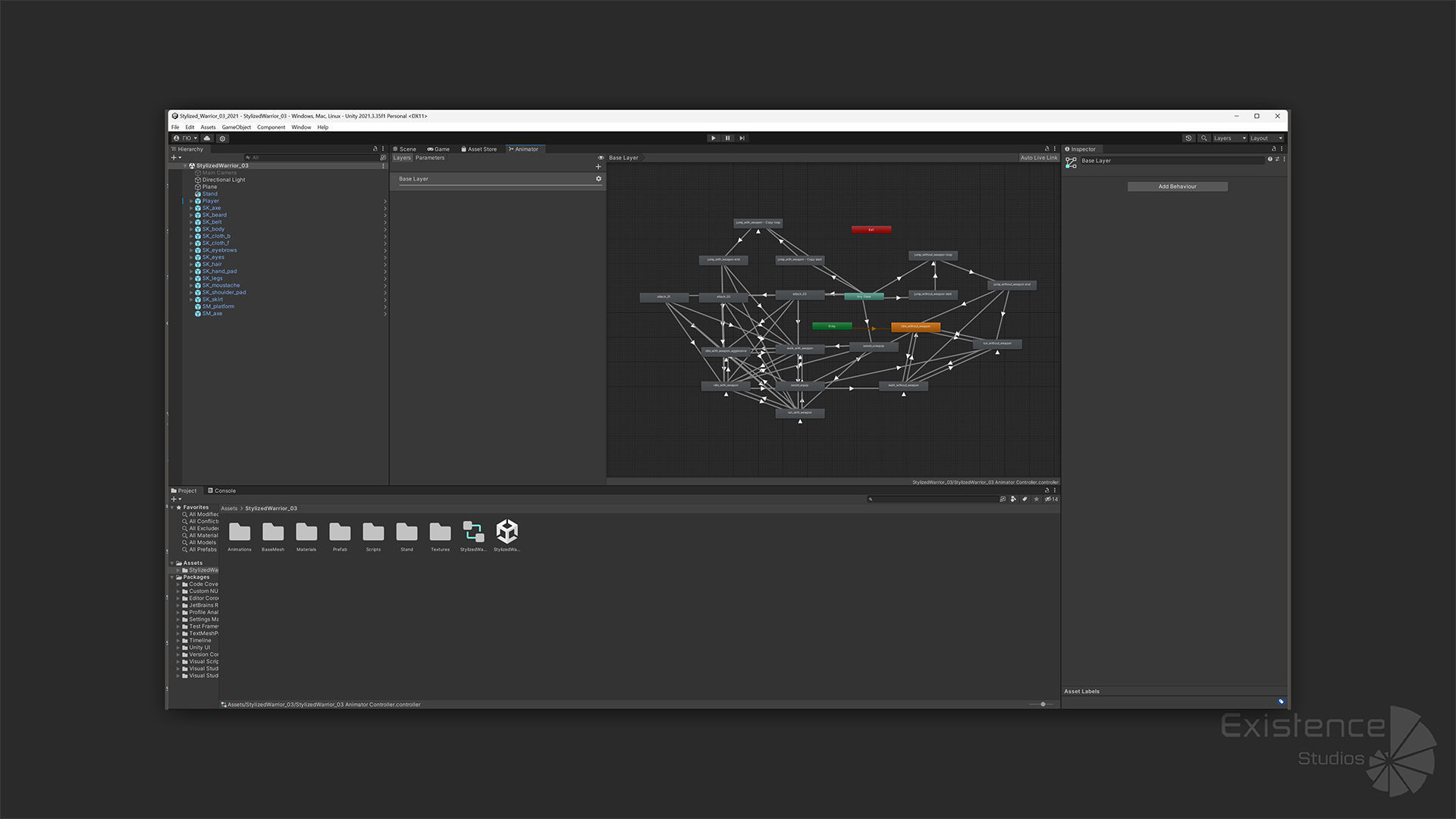 Stylized Warrior 03 - Fantasy Characters - Axe Heroes - 32 Low-poly 3D model_30