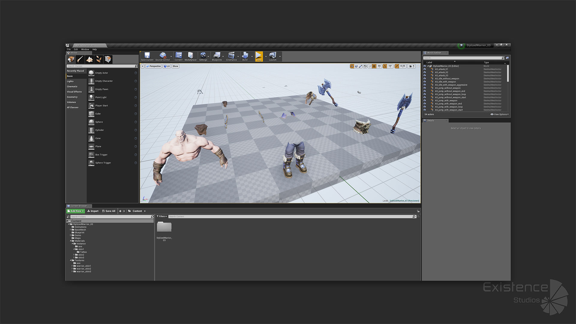 Stylized Warrior 03 - Fantasy Characters - Axe Heroes - 32 Low-poly 3D model_23