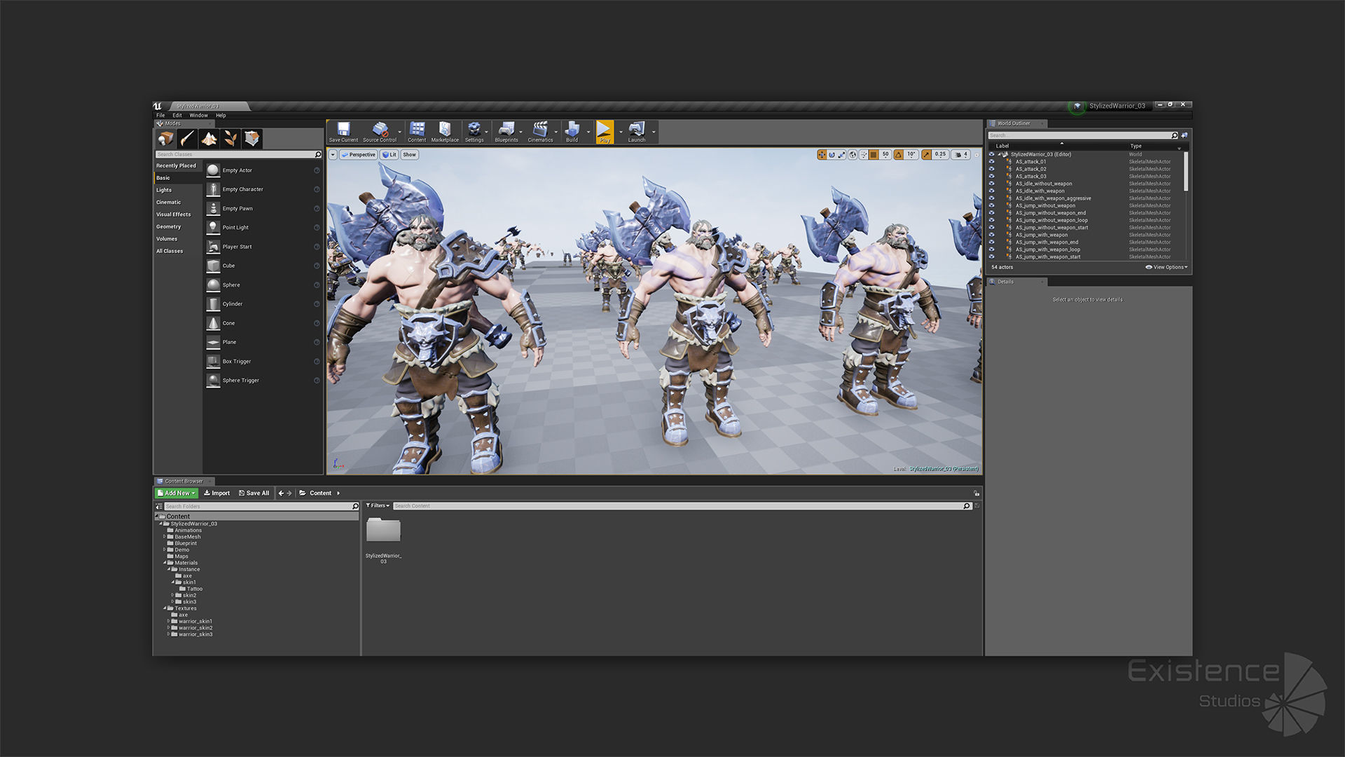 Stylized Warrior 03 - Fantasy Characters - Axe Heroes - 32 Low-poly 3D model_22