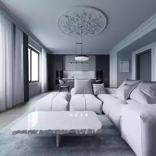 kitchen living room interior design