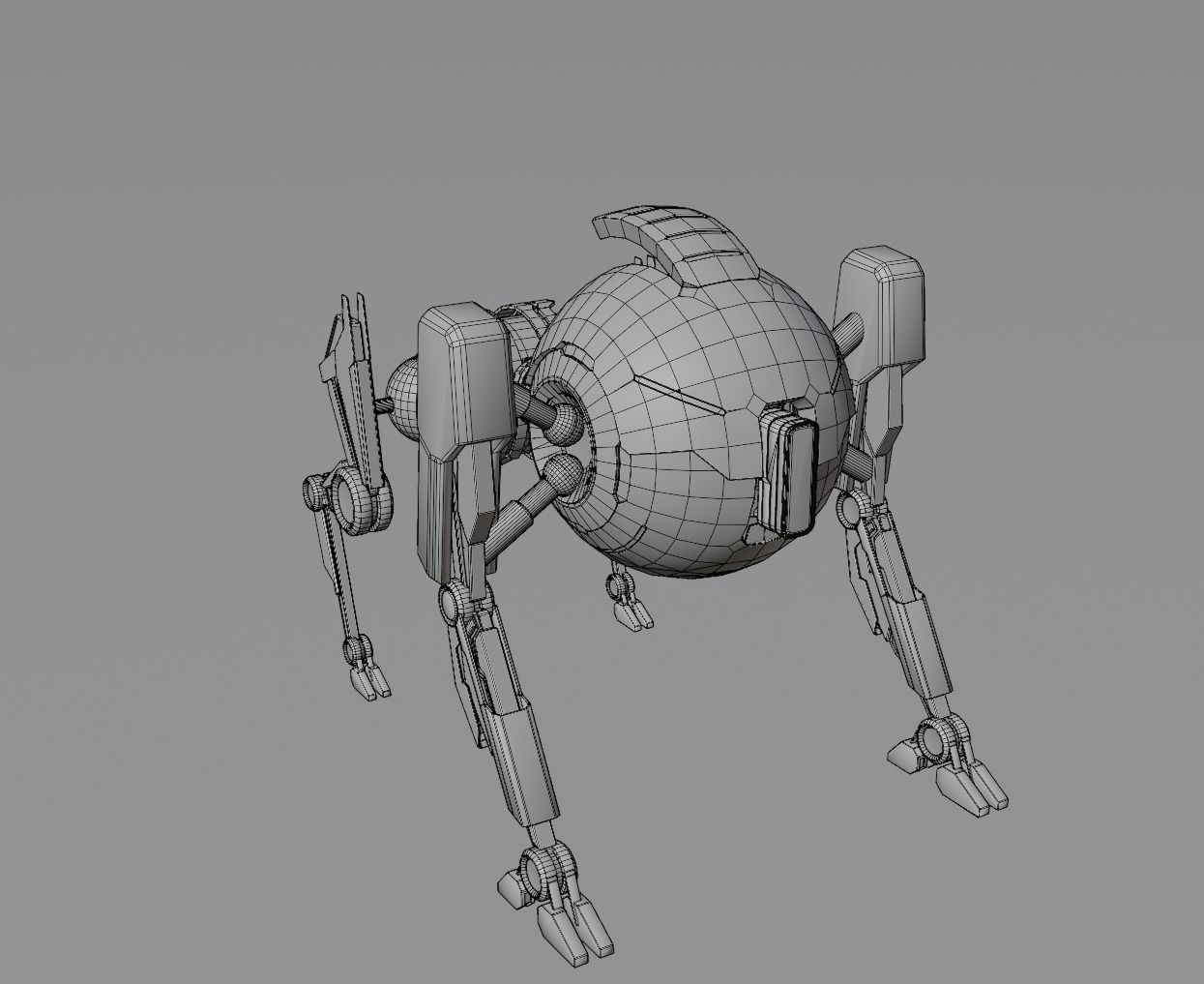 Robot dog 3D model  3D model_6