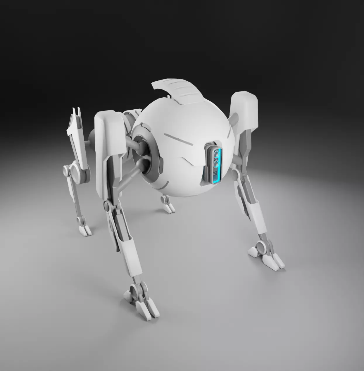 Robot dog 3D model  3D model_0