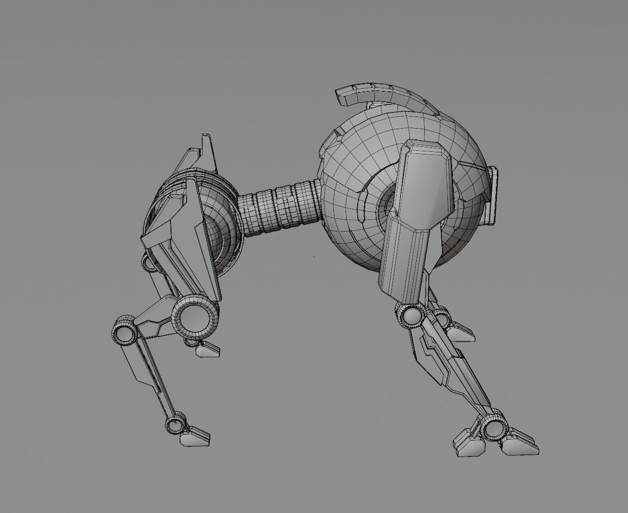 Robot dog 3D model  3D model_9
