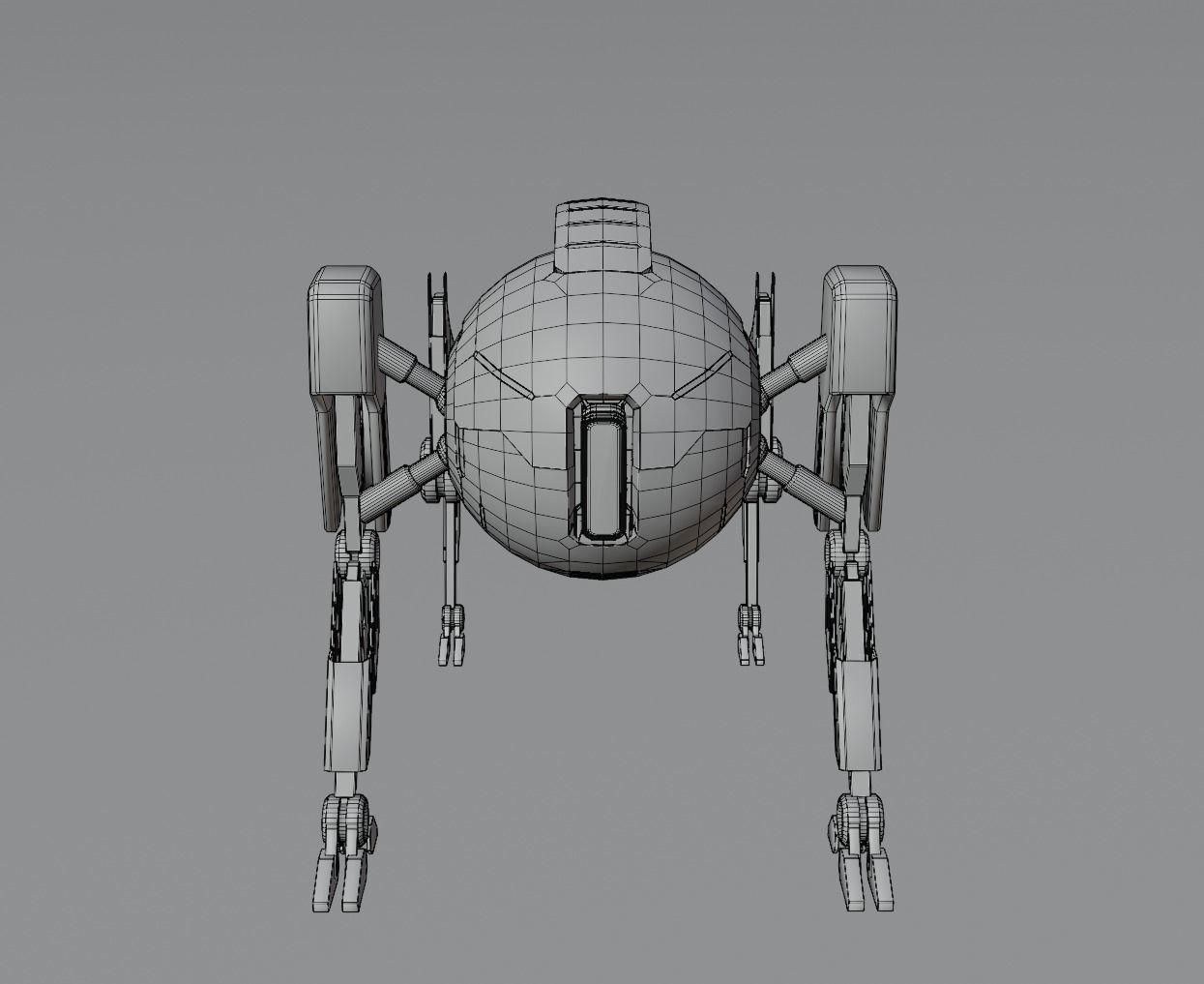 Robot dog 3D model  3D model_7